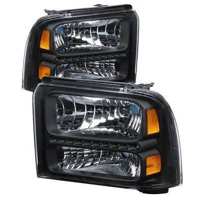 $241.73 • Buy Ford 05-07 F250 F350 F450 SuperDuty Black Housing Replacement LED Headlights