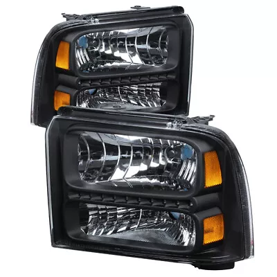 Ford 05-07 F250 F350 F450 SuperDuty Black Housing Replacement LED Headlights • $261.18