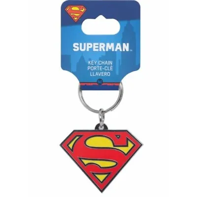 Superman Logo Dc Comics Super Hero Metal Ring Zipper Hook Key Chain • $24.99