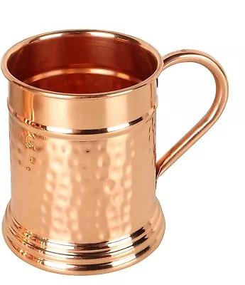 Hammered Moscow Mule Copper Mug | Handcrafted 100% Pure Copper Cup | Large 22... • $36.57