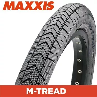 Maxxis MTREAD  Tyre 20 X 2.1  Black Tyre Tire BMX Black 20 X 2.10 M Tread • $38.99