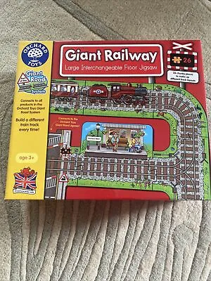 £25 • Buy Complete Orchard Toys Giant Railway Large Floor Jigsaw 2016 Rare Discontinued 