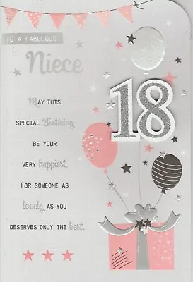 £2.59 • Buy Niece Birthday Card ~ Niece Age 18th, 21st, 40th Birthday Card