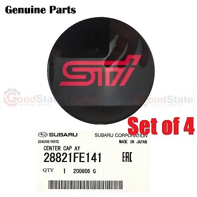 GENUINE Subaru Impreza WRX STi 2004-2020 BBS STi Wheel Center Cap Set Of 4 • $227.28