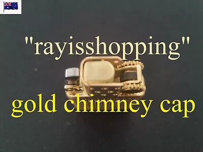 GOLD Fluid Lighter Insert Chimney Cap Flame Wick Cover Sealed Base Similar Zippo • $30.01