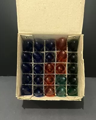 Box Lot Of 25 Translucent C9 Christmas Light Bulbs. Tested - Working. Multicolor • $20