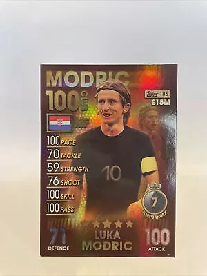 Luka Modric Match Attack 101 100 Club Card Ultra Rare • £2.80