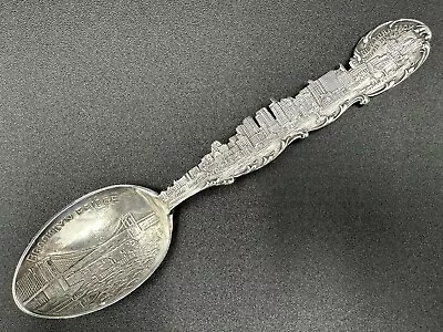 New York Brooklyn Bridge North River Sterling Souvenir Spoon Statue Of Liberty • $15.50