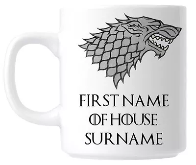 Personalised Stark Sigil Game Of Thrones Mug Coffee Cup - Birthday Present Gift • £9.99