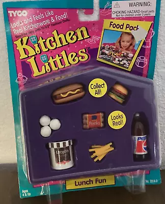 1995 Tyco Kitchen Littles Lunch Fun Unopened Original Package • $26.95