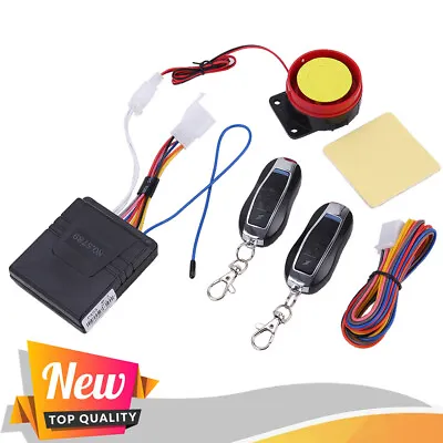 Motorcycle Bike Security Alarm System Anti-theft Remote Control Engine Start  • $15.95