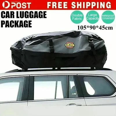 Car Roof Cargo Luggage Bag Basket Top Rack Carrier  Waterproof 105*90*45 CM • $115