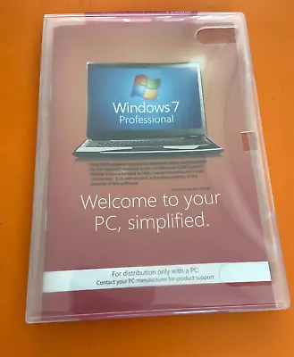$49.01 • Buy Microsoft Windows 7 Professional 64 SP1 Bit Full Version DVD W/ Product Key