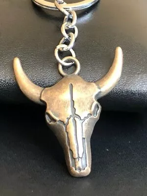 £3.99 • Buy Ox Cow Bull Skull Head Keychain Keyring Collectibles UK Seller 