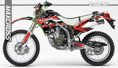 $144.46 • Buy Kawasaki Klx250sr 2005-2007 Klx250d-tracker 2004-2007 Maxcross Graphics Kit Rt1