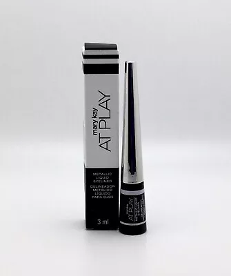 New In Box Mary Kay At Play Metallic Liquid Eyeliner Silver #177981 - Free Ship! • $8.05