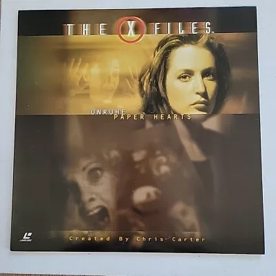 The X Files Laserdisc UNRUHE/PAPER HEARTS . LATE RELEASE 04/99 RARE! • $69