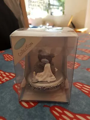 Me To You On Your Christening Day Silver Base Figurine Cake Topper Bnib Rare Now • £24.50