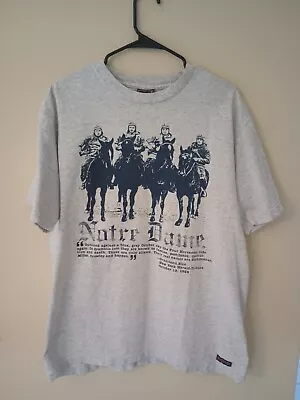 Vintage Jansport NOTRE DAME Four Horsemen Made In USA T-shirt - XL  • $24.99