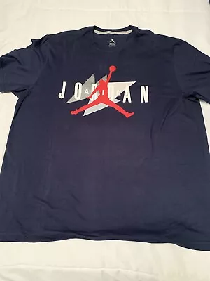Jordan Jumpman T-shirt Navy Blue Size Xxl • $13