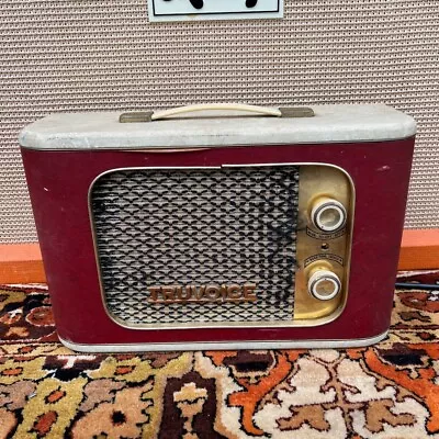Vintage 1950s Selmer Truvoice Blood Red Cream Little Giant Valve Amplifier Combo • £37