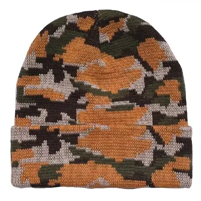 Orange Army Green Black Camo Camouflage Watch Stocking Cap Beanie Stocking • $11.66