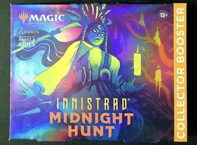 New MAGIC THE GATHERING INNISTRAD MIDNIGHT HUNT COLLECTOR BOOSTER FACTORY SEALED • $23.99