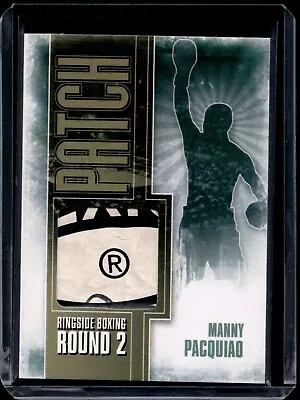 $7.50 • Buy Manny Pacquiao 2011 Sport Kings Ringside Boxing Round 2 Fight Worn Trunks Patch