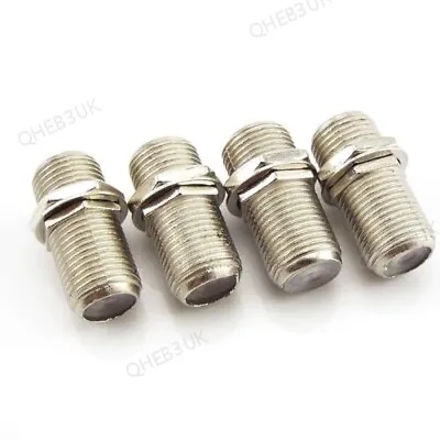 F-Type Adapter Coupler Connector Female Jack Plug For SMA RG6 Coaxial Cable 6H • £1.20