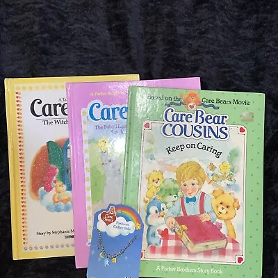 Vintage Care Bear Books And Bracelet Lot • $14.99