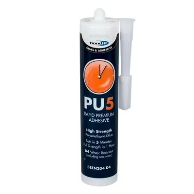 £8.44 • Buy Premium PU5 Wood Glue Adhesive 5 Minute Stick Rapid D4 Gel 300ml Bond It Water