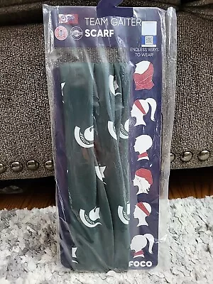 Michigan State Face Mask Neck Gaiter Tailgate Bandana Headband Scarf Foco NCAA • $8.97