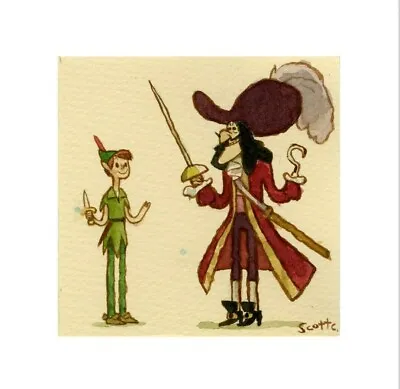 £36.83 • Buy Scott C Great Showdowns 2021  THE BOY AND THE HOOK  PETER PAN PRINT SIGNED NEW