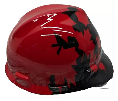 MSA Protective Safety Hat Helmet Medium Fast Trac Maple Leaf • $16