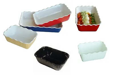 Deli Crock Salad Bowl Serving Dish Food SAN Display Plate White Black Red Blue • £11.99