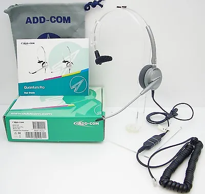 AddCom ADD100 Headset For Avaya Mitel Polycom Digium Toshiba Hybrex NEC Aspire • £28.45