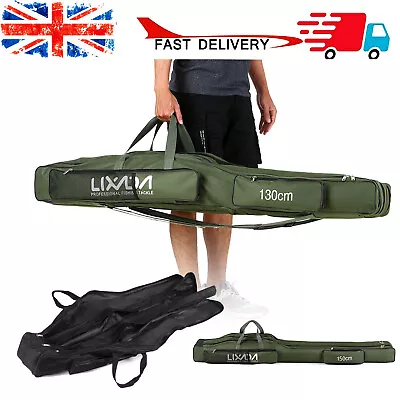 Lixada 1.5M Travel Rod Holdall Travel Rods And Reels Carp Fishing Travel G Y1M2 • £14.99