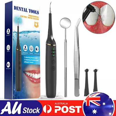 $26.89 • Buy Ultrasonic Electric Dental Calculus Remover Tartar Scaler Scraper Tooth Cleaner