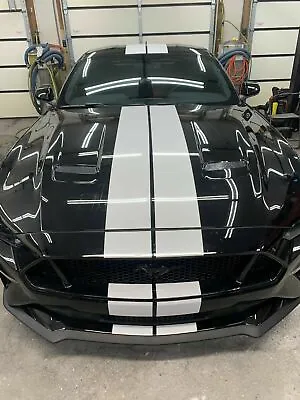 7.5  Plain Rally Stripes Graphics FIT 2015 - 2021 Mustang FDC/3M Vinyl • $99.99