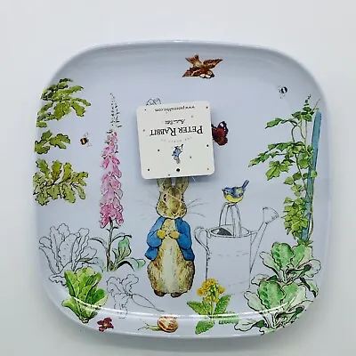 New Beatrix Potter Peter Rabbit Melamine Dinner Plate Easter/Spring Set Of 4 • $29.99