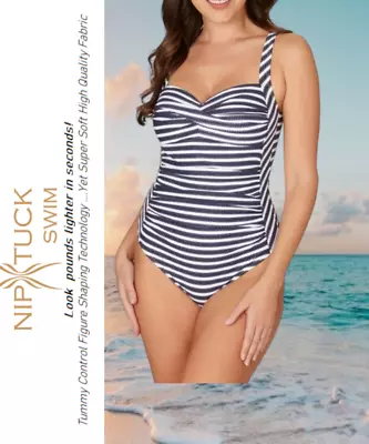 NipTuck Swimsuit 12 Tummy Control Figure Shaping Technology Yet Super Soft • $21.95