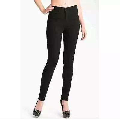 J Brand Women's Maria High Rise Skinny Stretch Jeans Black Size 24 • $30