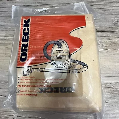 11pk Oreck Quest-straight Suction Canister Paper Bags Pk12mc1000 Open Package • $11.95