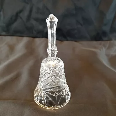 Vintage Crystal Glassware Hand Bell Clear Glass • $8.59