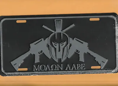 Tactical Molon Labe License Plate Metal License Plate  License Plate • $18.96