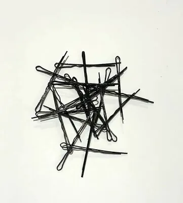 £1.99 • Buy Packs Of Kirby Hair Grips Clips Bobby Waved Pins Slides 6cm Long Black