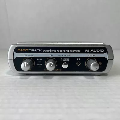 M-Audio Fast Track Guitar Instrument Mic Recording USB Digital Audio Interface • $23.99