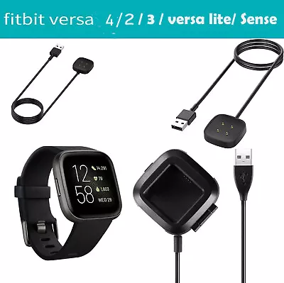 For Fitbit Versa 4 3 Sense 2 Versa Lite USB Charger Cable Charging Dot • $8.79