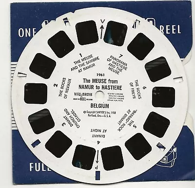 1961 The Meuse From Namur To Hastiere Belgium 1958 View-master Reel • $4.95