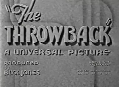 The Throwback 1935 (DVD) Buck Jones Muriel Evans Gabby Hayes • $15.99